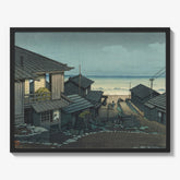 Cloudy day at Mizuki, Ibaraki Prefecture by Kawase Hasui - thumbnail_1_bf_6846025d489bc5bada5cf737